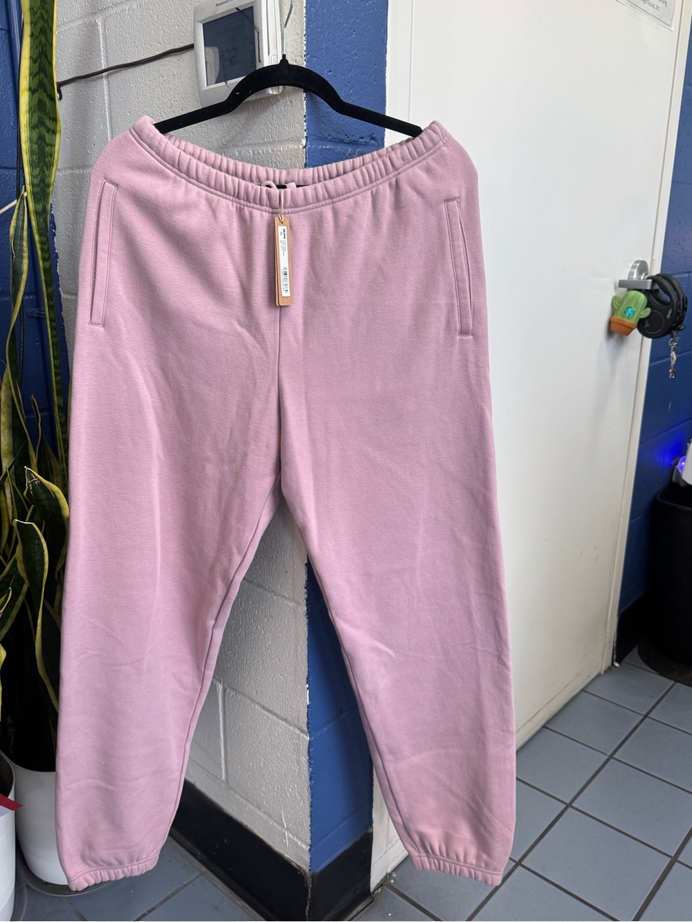 SKIMS cotton jogger sweatpants-dusk